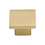 M Marcus Heritage Brass Classic Square Design Cabinet Knob 32mm